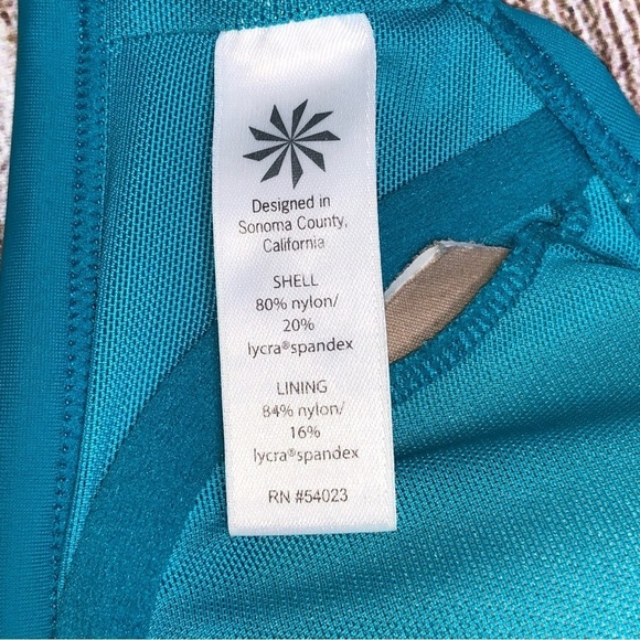 Athleta Blue Underwire Bikini Top Size 32 B/C - Picture 7 of 11